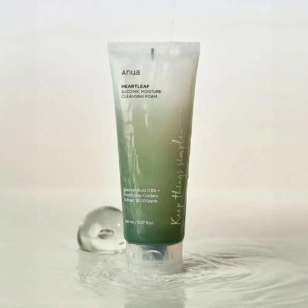 Anua Heartleaf Succinic Moisture Cleansing Foam 150ml by Anua – Facial Cleanser