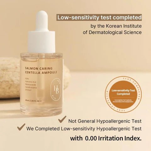 HEVEBLUE Salmon Caring Centella Ampoule 30ml by HEVEBLUE – Serum & Ampoule
