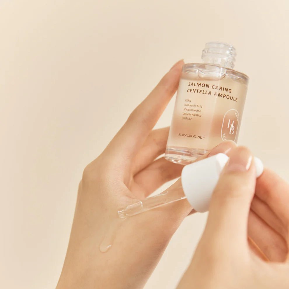 HEVEBLUE Salmon Caring Centella Ampoule 30ml by HEVEBLUE – Serum & Ampoule