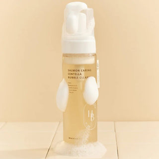 HEVEBLUE Salmon Caring Centella Bubble Cleanser 200ml by HEVEBLUE – Facial Cleanser photo