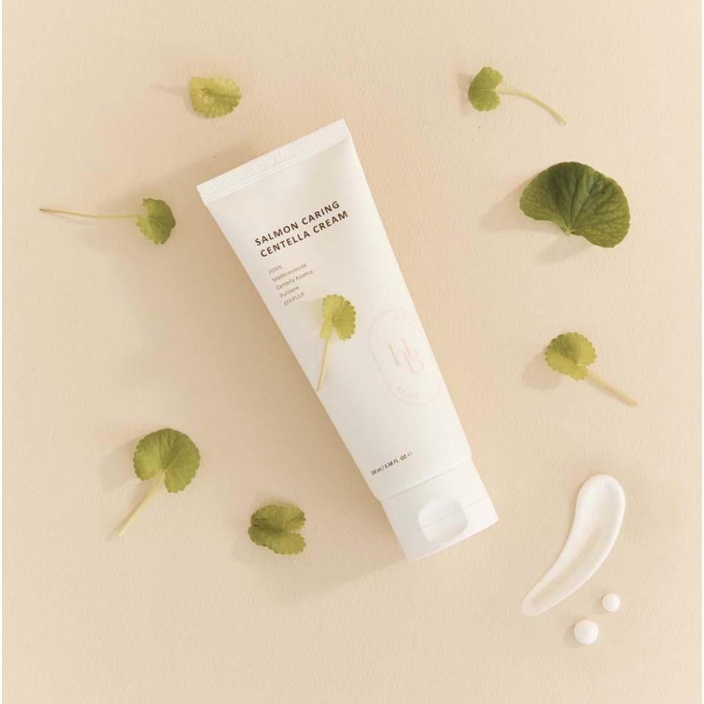 HEVEBLUE Salmon Caring Centella Cream 100ml by HEVEBLUE – Lotion & Cream