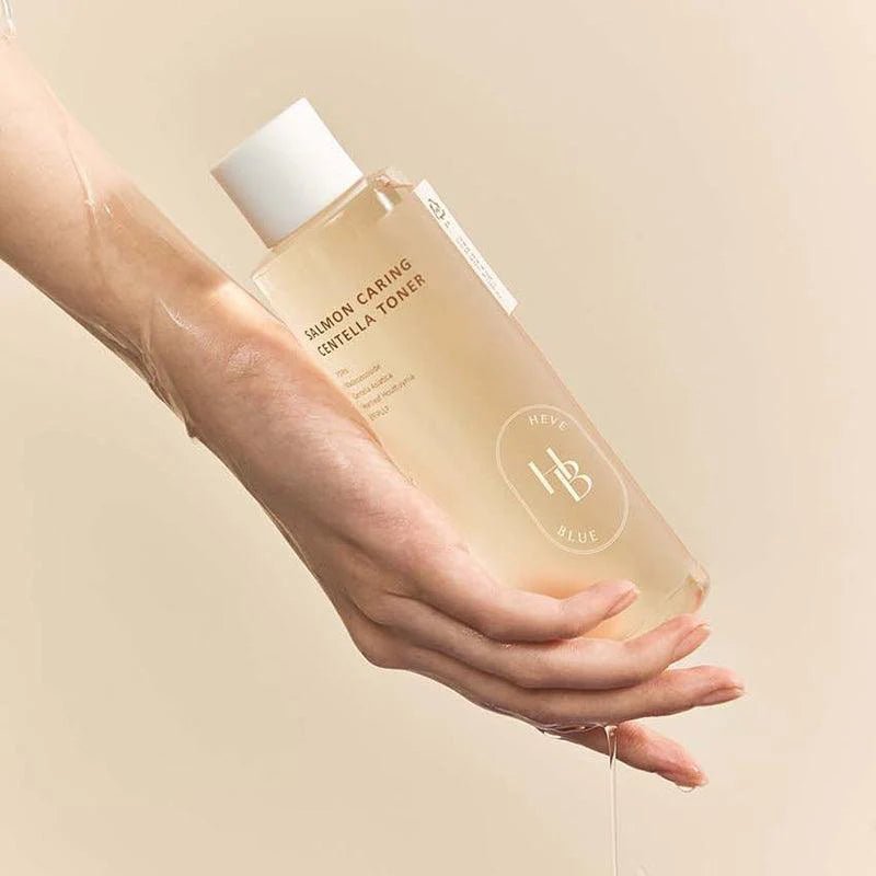 HEVEBLUE Salmon Caring Centella Toner 200ml by HEVEBLUE – Toner & Essence