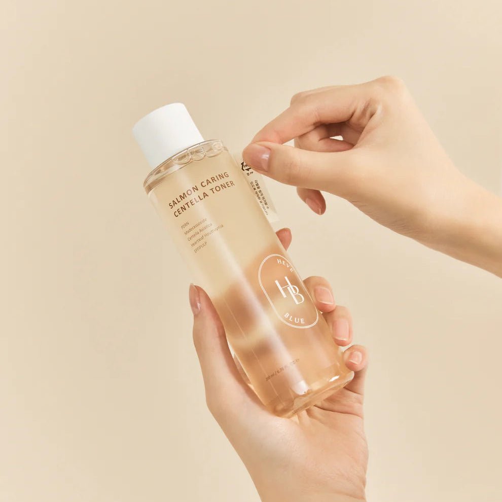 HEVEBLUE Salmon Caring Centella Toner 200ml by HEVEBLUE – Toner & Essence