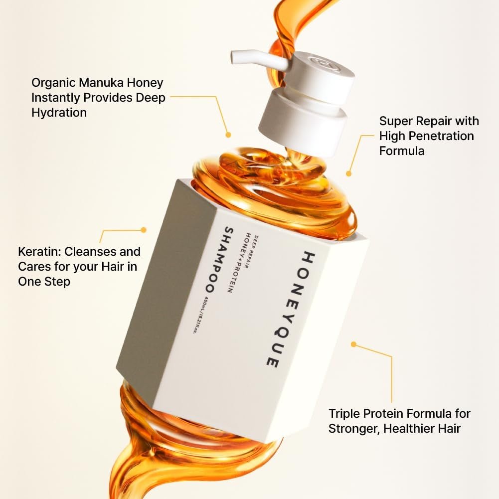 HONEYQUE Deep Repair Moist Shampoo 450ml by HONEYQUE – Shampoo