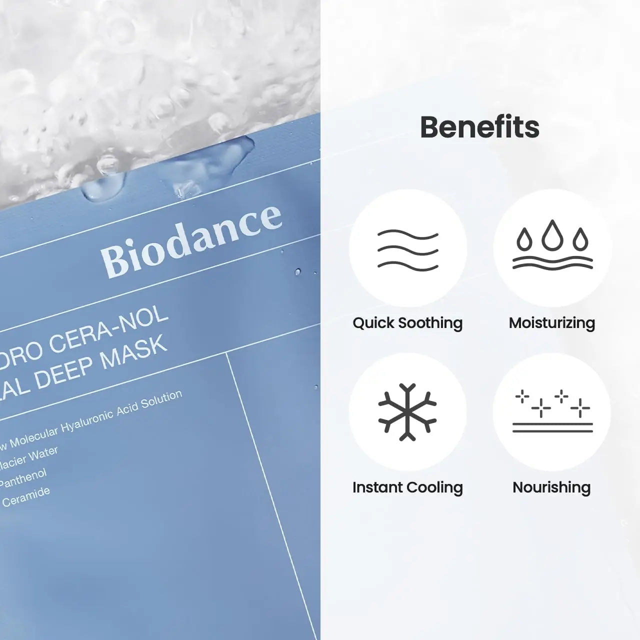 Biodance Hydro Cera - nol Real Deep Mask (Blue) by Biodance – Sheet Mask