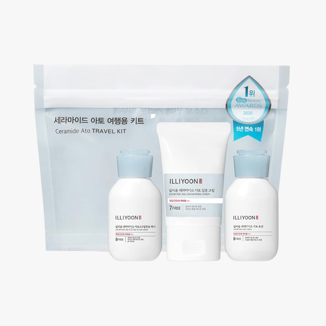 ILLIYOON Ceramide Ato Travel Kit (3 Items) by Illiyoon – Skincare Set