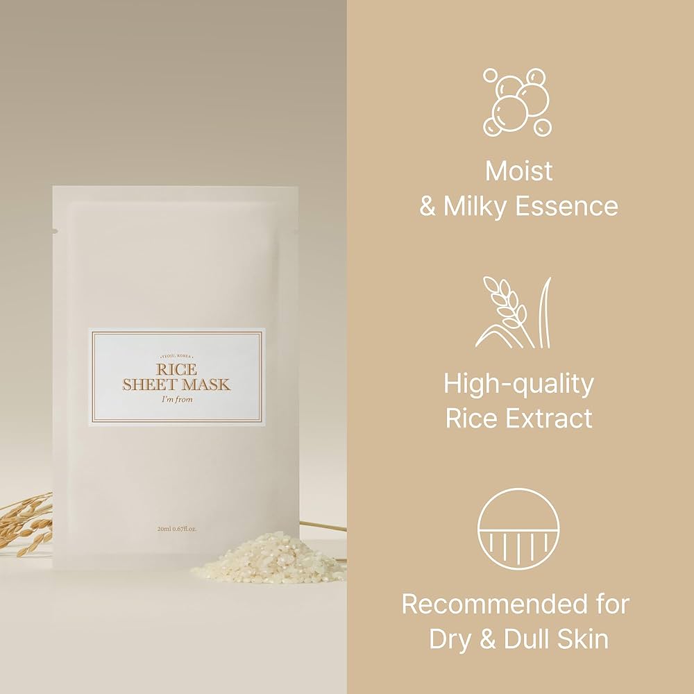 IM FROM Rice Sheet Mask 1pc by I'm From – Sheet Mask