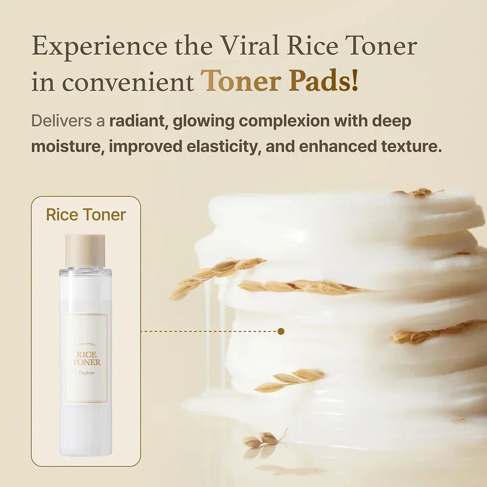 Im From Rice Toner Pad 60 Sheets by I'm From – Toner Pads