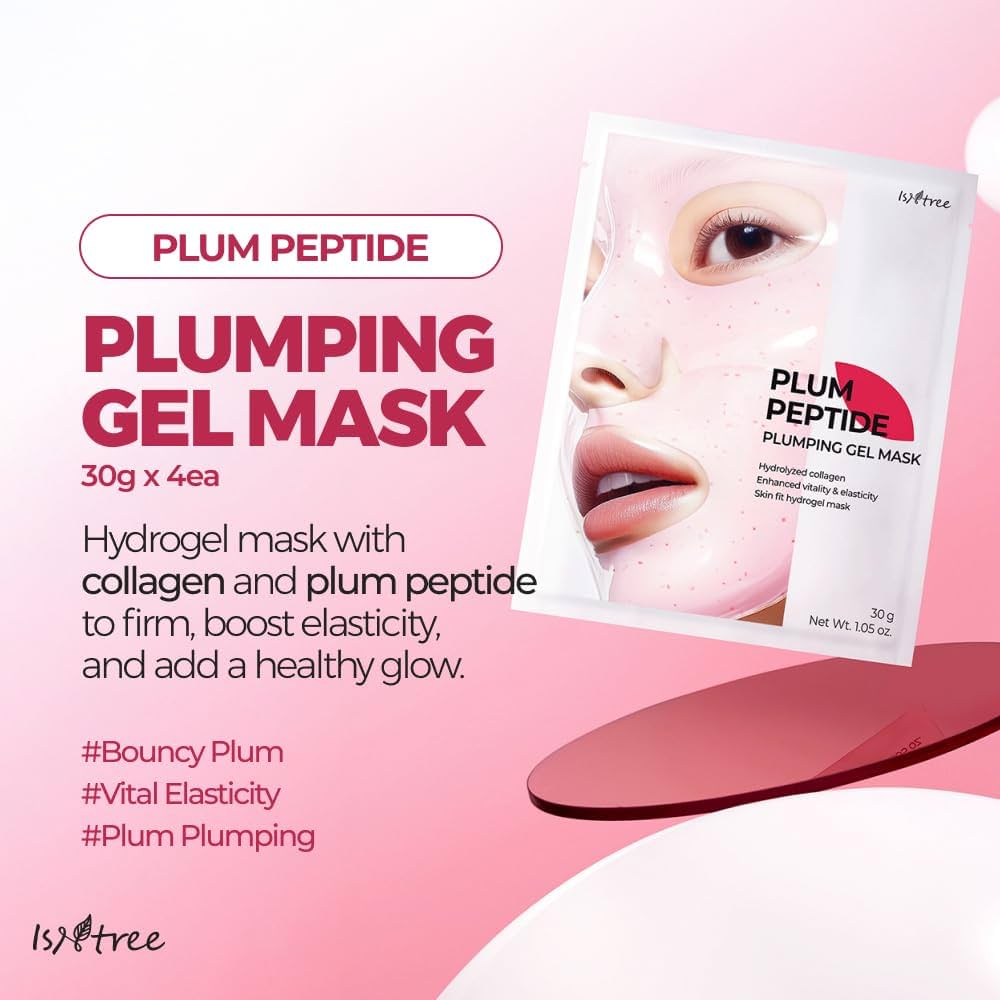 Isntree Plum Peptide Plumping Gel Mask 30g x 4 Sheets by Isntree – Sheet Mask