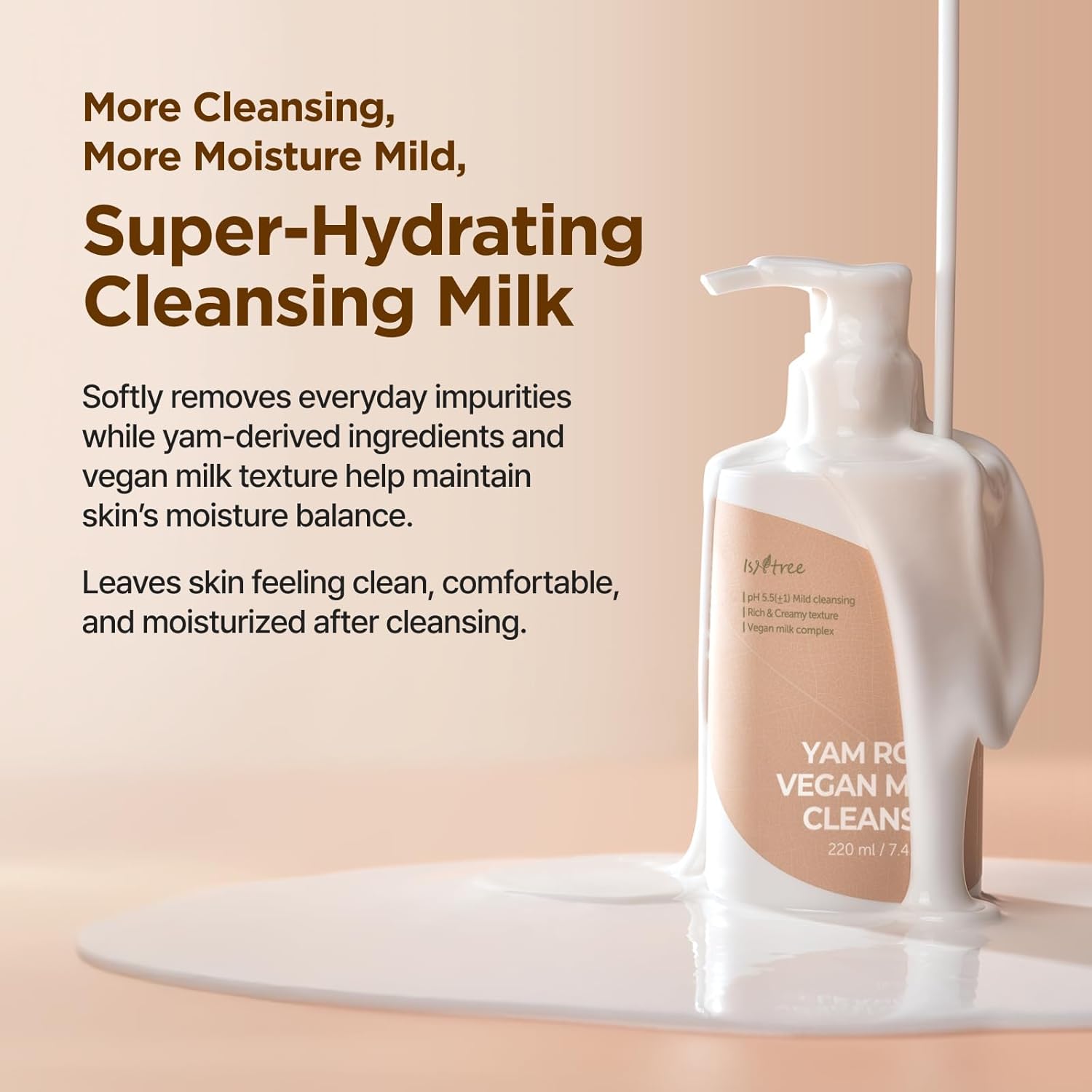 Isntree Yam Root Vegan pH - Balancing Cleanser 120ml by Isntree – Facial Cleanser