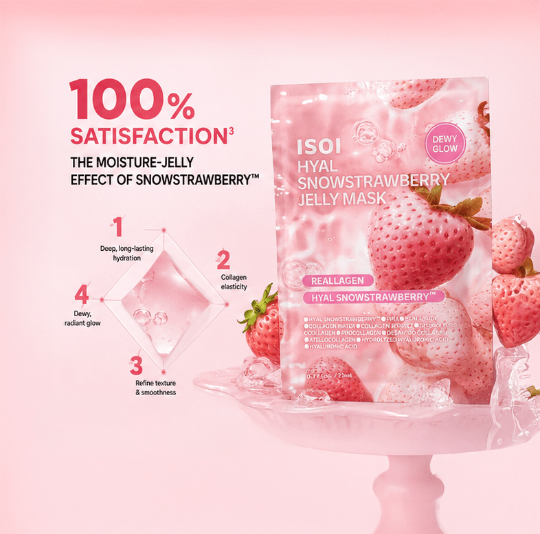 ISOI Hyal Snow Strawberry Jelly Mask by Isoi – Sheet Mask