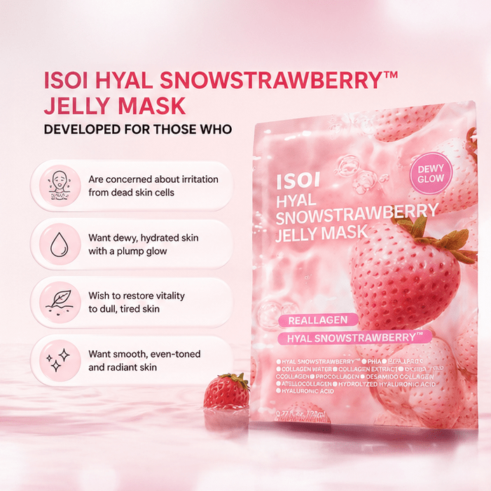 ISOI Hyal Snow Strawberry Jelly Mask by Isoi – Sheet Mask