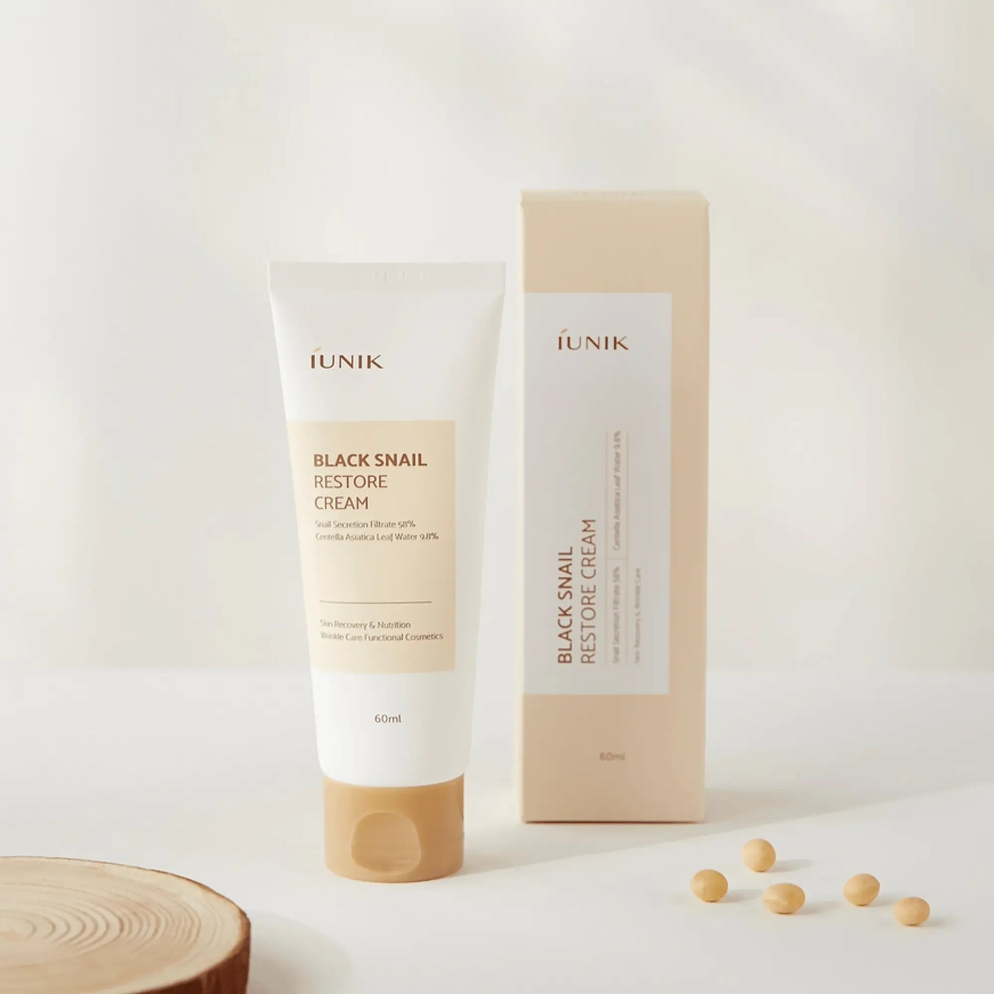 iUNIK Black Snail Restore Cream 60ml by iUNIK – Lotion & Cream