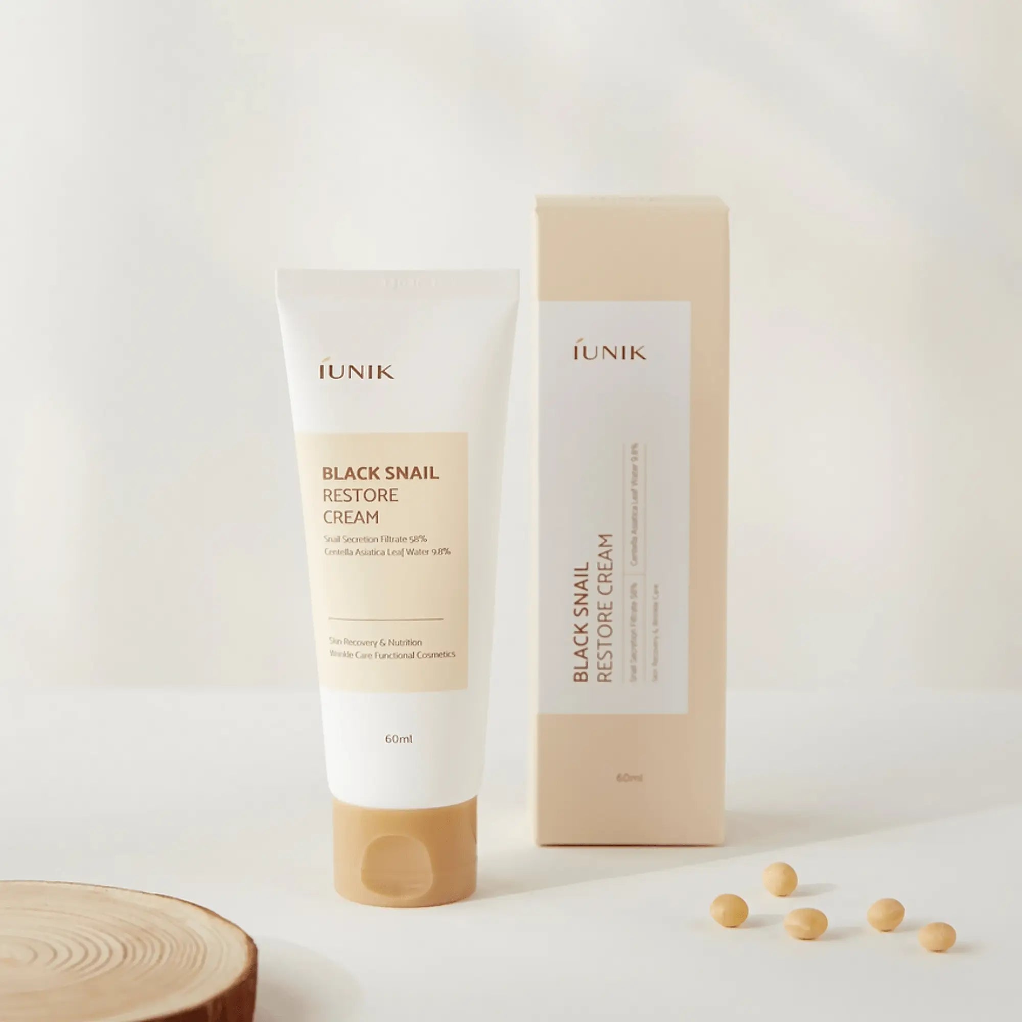 iUNIK Black Snail Restore Cream 60ml by iUNIK – Lotion & Cream