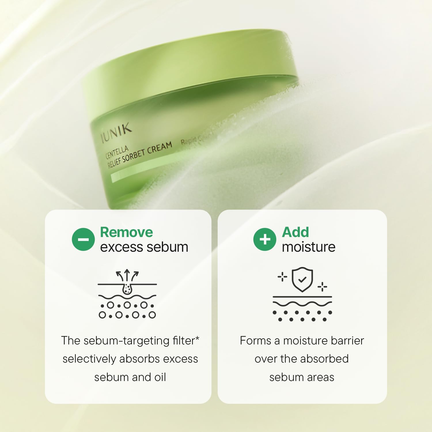 iUNIK Centella Relief Sorbet Cream 50ml by iUNIK – Lotion & Cream