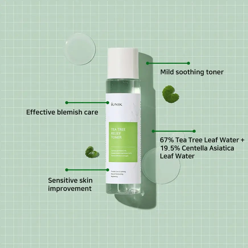 iUNIK Tea Tree Relief Toner 200ml by iUNIK – Toner & Essence