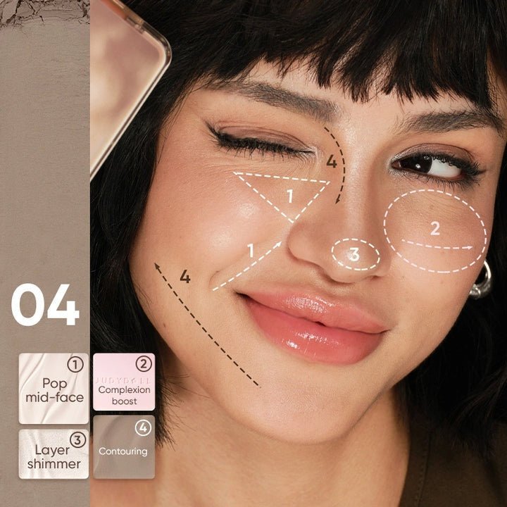 Judydoll 2 in 1 Highlighter Contour Palette by Judydoll – Contour & Highlighter
