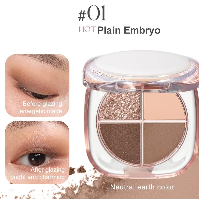 Judydoll Glazed Beauty 4 Shades Eyeshadow Palette (3 Colors) by Judydoll – Eye Shadow
