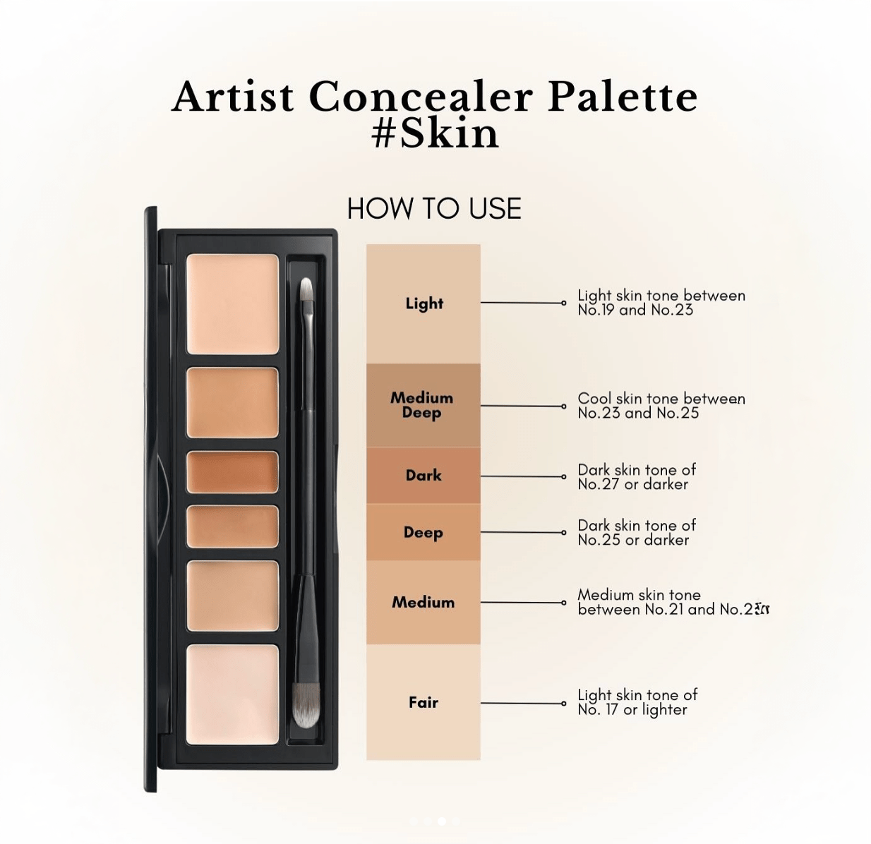 JUNGSAEMMOOL Artist Concealer Palette 6.6g (2 Shades) by JungSaemMool – Concealer