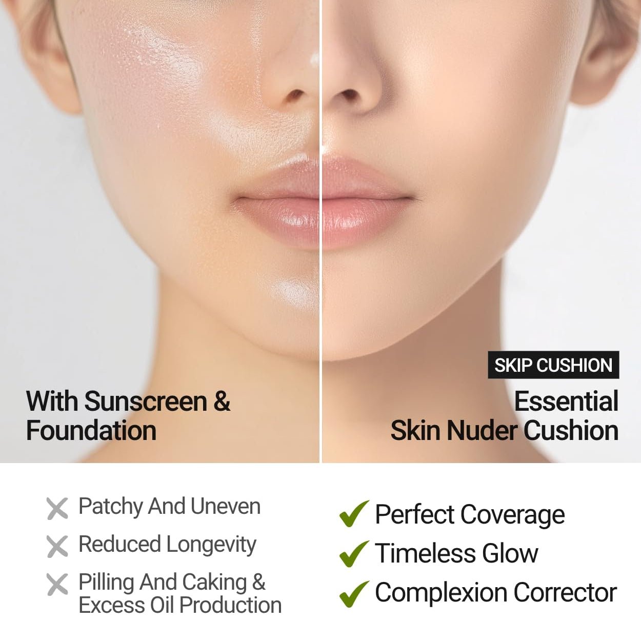 JUNGSAEMMOOL Essential Skin Nuder Cushion + Refill (5 Shades) by JungSaemMool – Foundation & Cushion