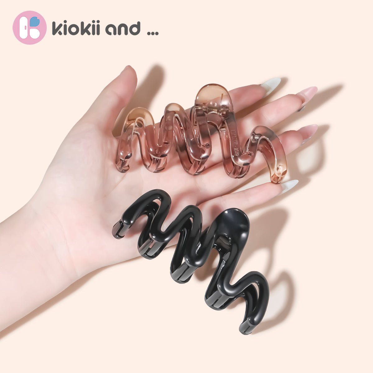 Arch14 Wavy Curve Claw Clip 1pc by Arch14 – Hair Accessories