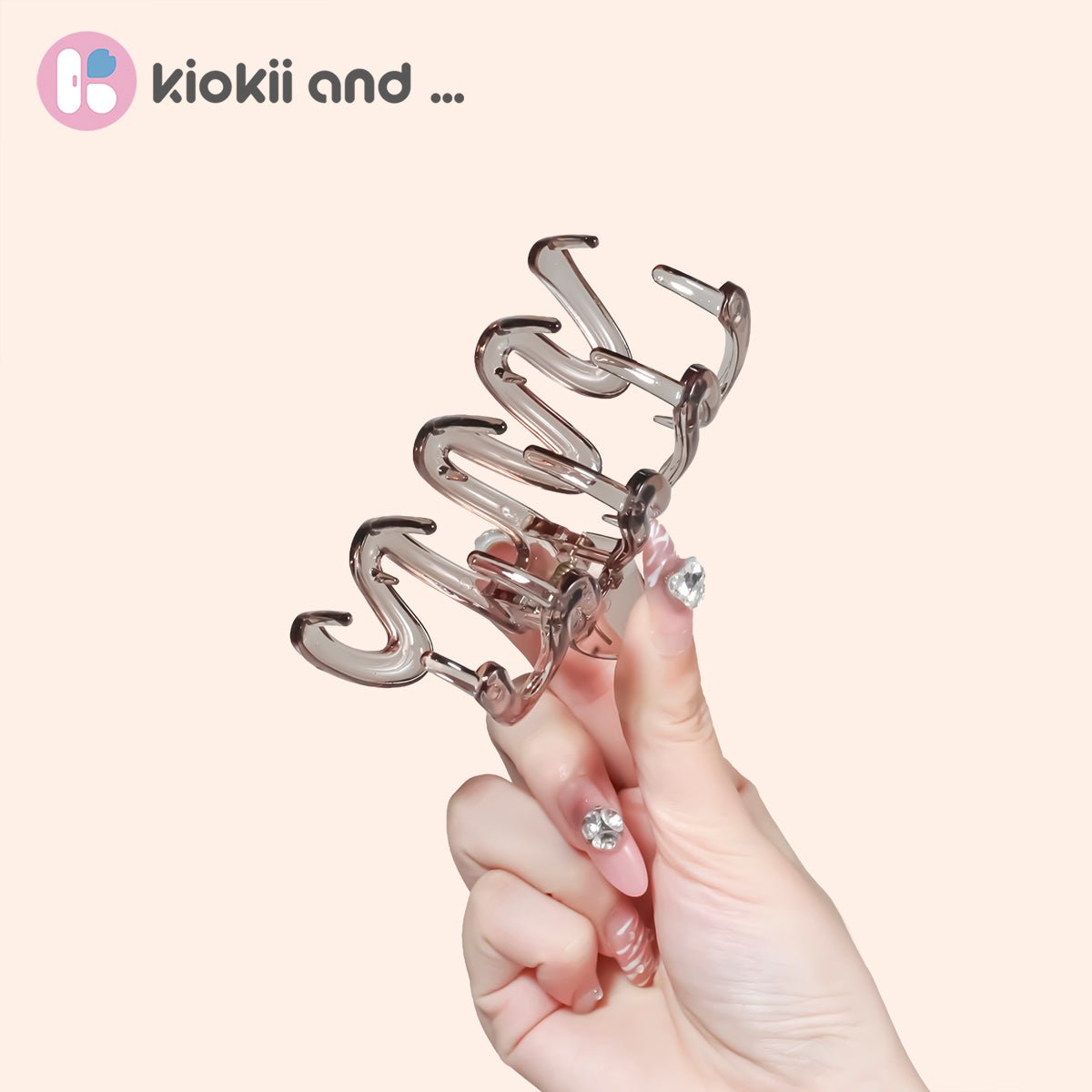 Arch14 Wavy Curve Claw Clip 1pc by Arch14 – Hair Accessories