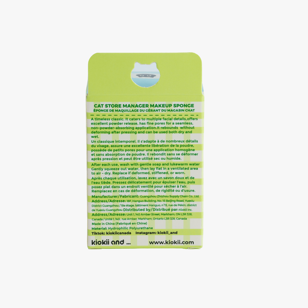 Kiokii Cat Store Manager Makeup Sponge 1pc by Kiokii and... – Foundation Tools