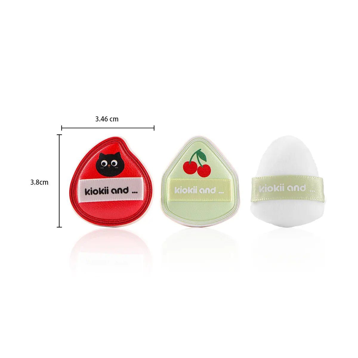 Kiokii Cherry Cat Makeup Puffs Set 3pcs by Kiokii and... – Foundation Tools