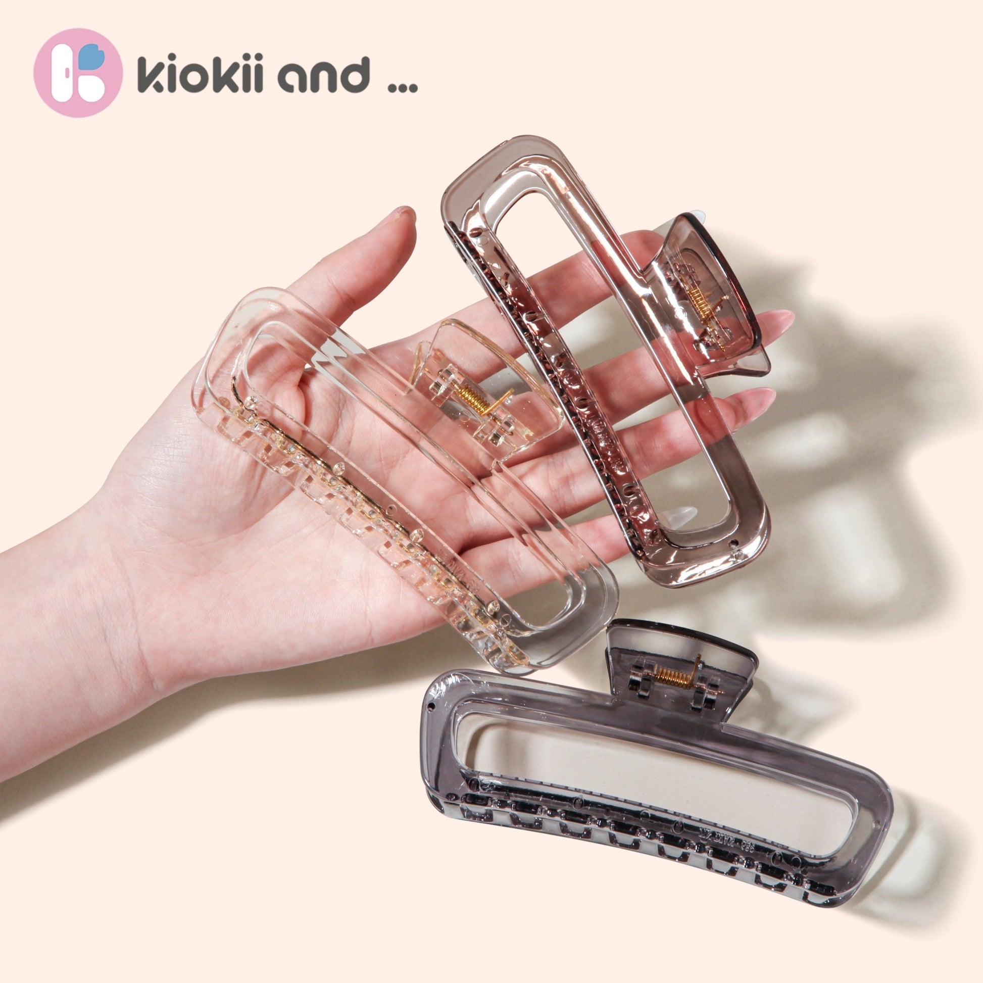 Arch14 Smoky Transparent Claw Clip 1pc by Arch14 – Hair Accessories