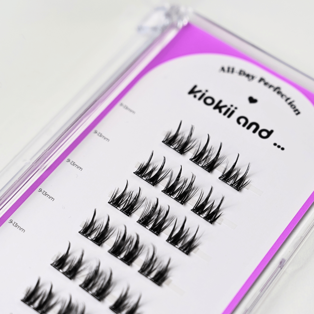Kiokii Book Cluster Glue - Free Lashes - Airy Hold 9mm - 13mm by Kiokii and... – False Lashes