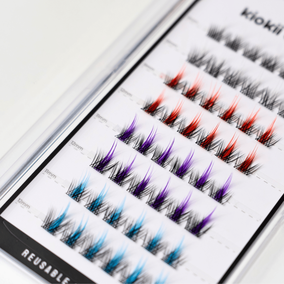 Kiokii Book Cluster Glue - Free Lashes - Multicolor 11mm - 12mm by Kiokii and... – False Lashes