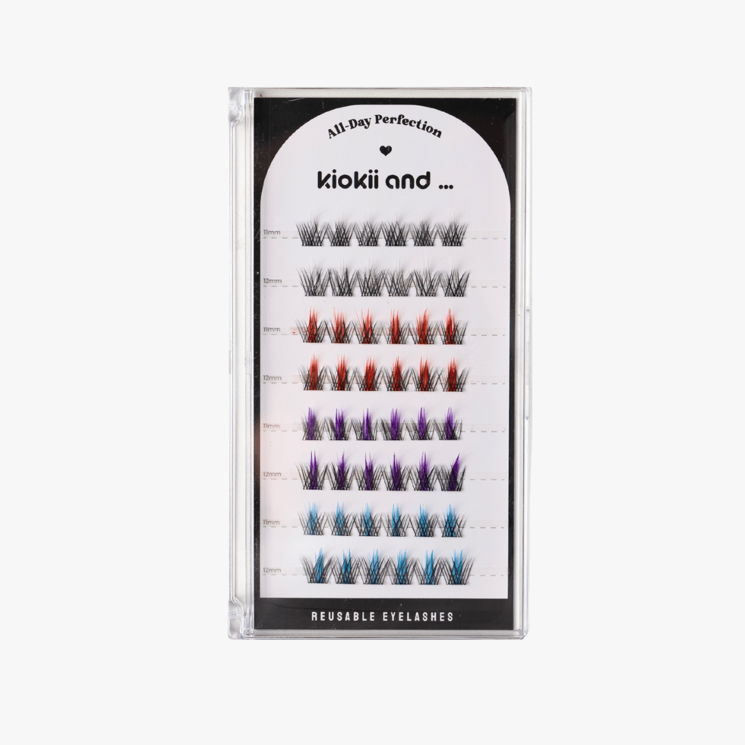 Kiokii Book Cluster Glue - Free Lashes - Multicolor 11mm - 12mm by Kiokii and... – False Lashes