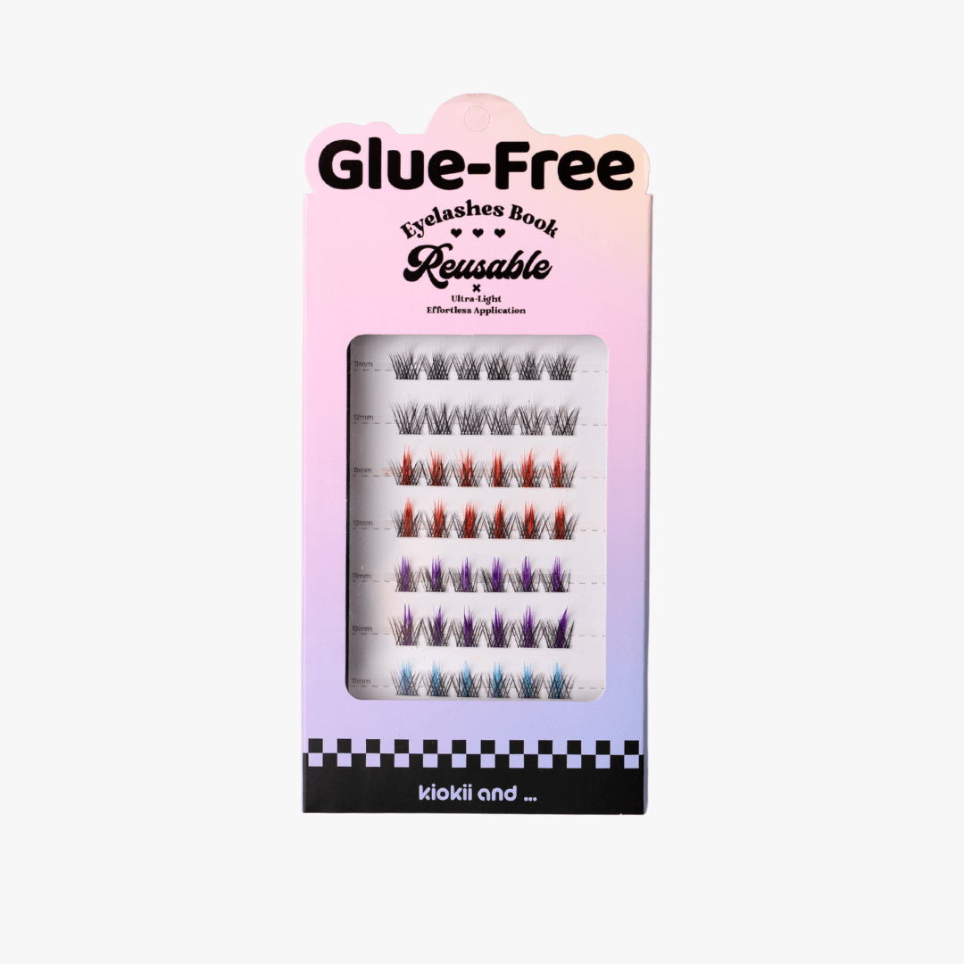 Kiokii Book Cluster Glue - Free Lashes - Multicolor 11mm - 12mm by Kiokii and... – False Lashes