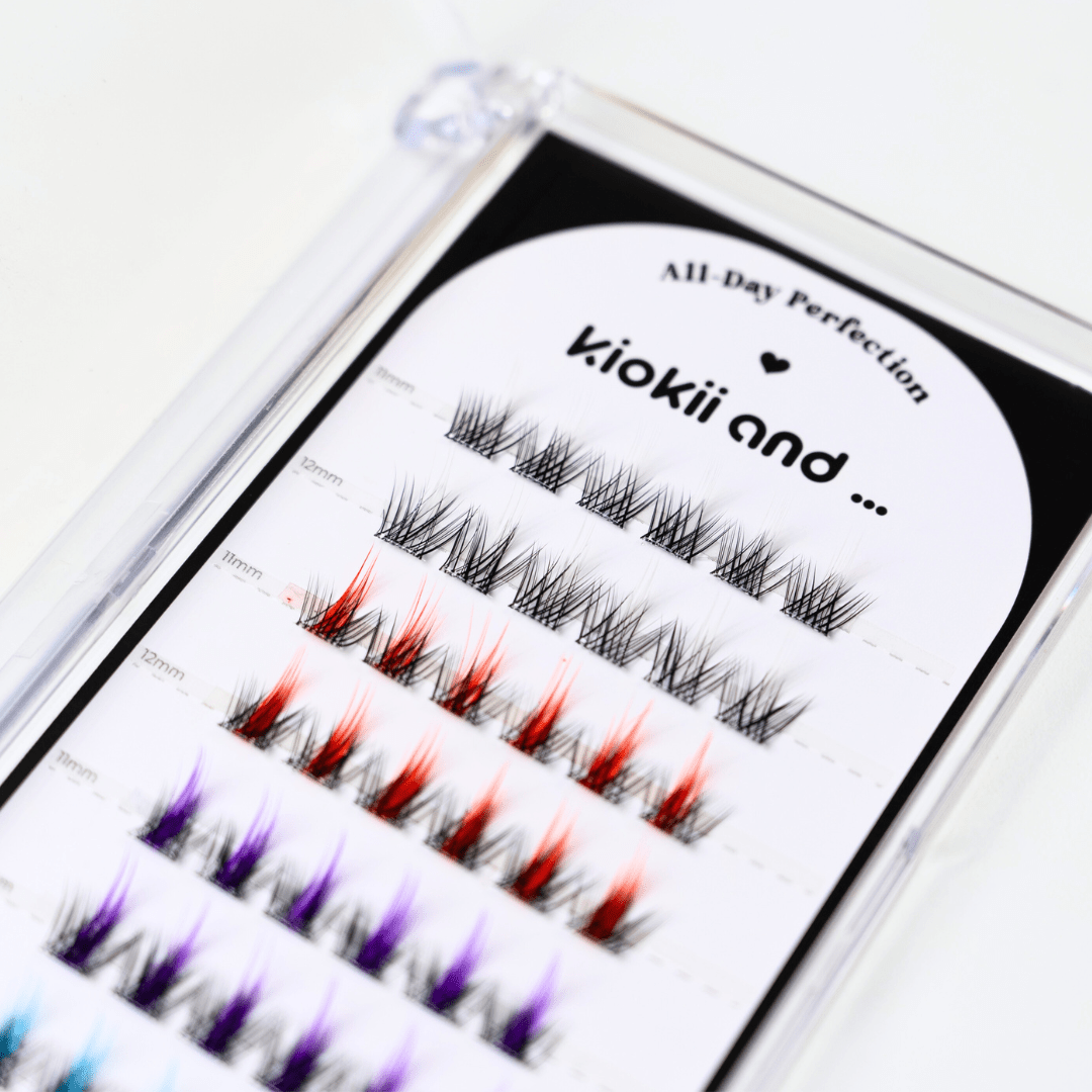 Kiokii Book Cluster Glue - Free Lashes - Multicolor 11mm - 12mm by Kiokii and... – False Lashes
