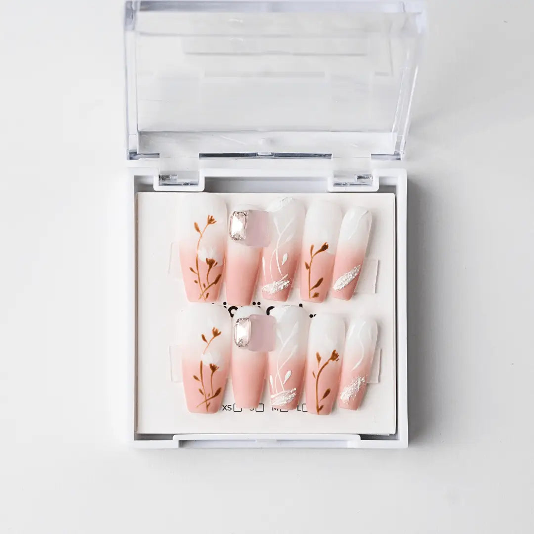 Kiokii Handmade Press - On Nails - Blooming by Kiokii and... – Press - On Nails