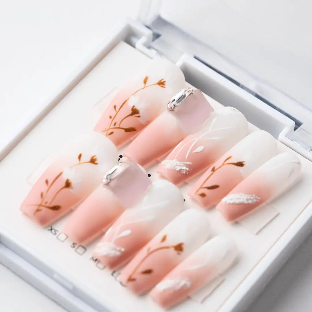 Kiokii Handmade Press - On Nails - Blooming by Kiokii and... – Press - On Nails