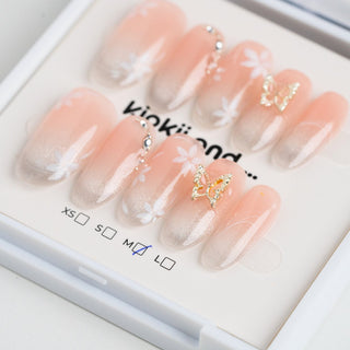 Kiokii Handmade Press - On Nails - Blush Elegance - Kiokii and... | Kiokii and...