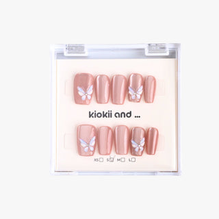 Kiokii Handmade Press - On Nails - Butterfly Kiss - Kiokii and... | Kiokii and...