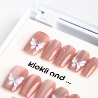 Kiokii Handmade Press - On Nails - Butterfly Kiss - Kiokii and... | Kiokii and...