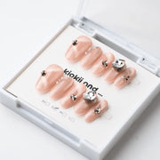 Kiokii Handmade Press - On Nails - Crystal Blush by Kiokii and... – Press - On Nails