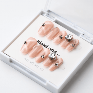 Kiokii Handmade Press - On Nails - Crystal Blush by Kiokii and... – Press - On Nails photo