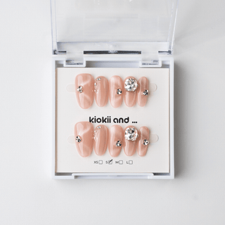 Kiokii Handmade Press - On Nails - Crystal Blush by Kiokii and... – Press - On Nails photo