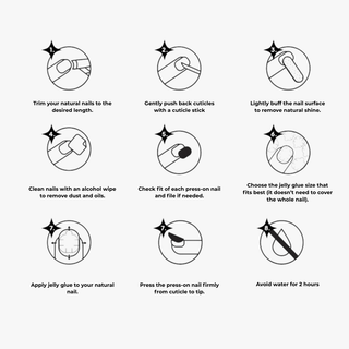 Kiokii Handmade Press - On Nails - Elegant Azure Cat's Eye by Kiokii and... – Press - On Nails photo