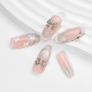 Kiokii Handmade Press - On Nails - Elegant Bloom Nail Set by Kiokii and... – Press - On Nails photo