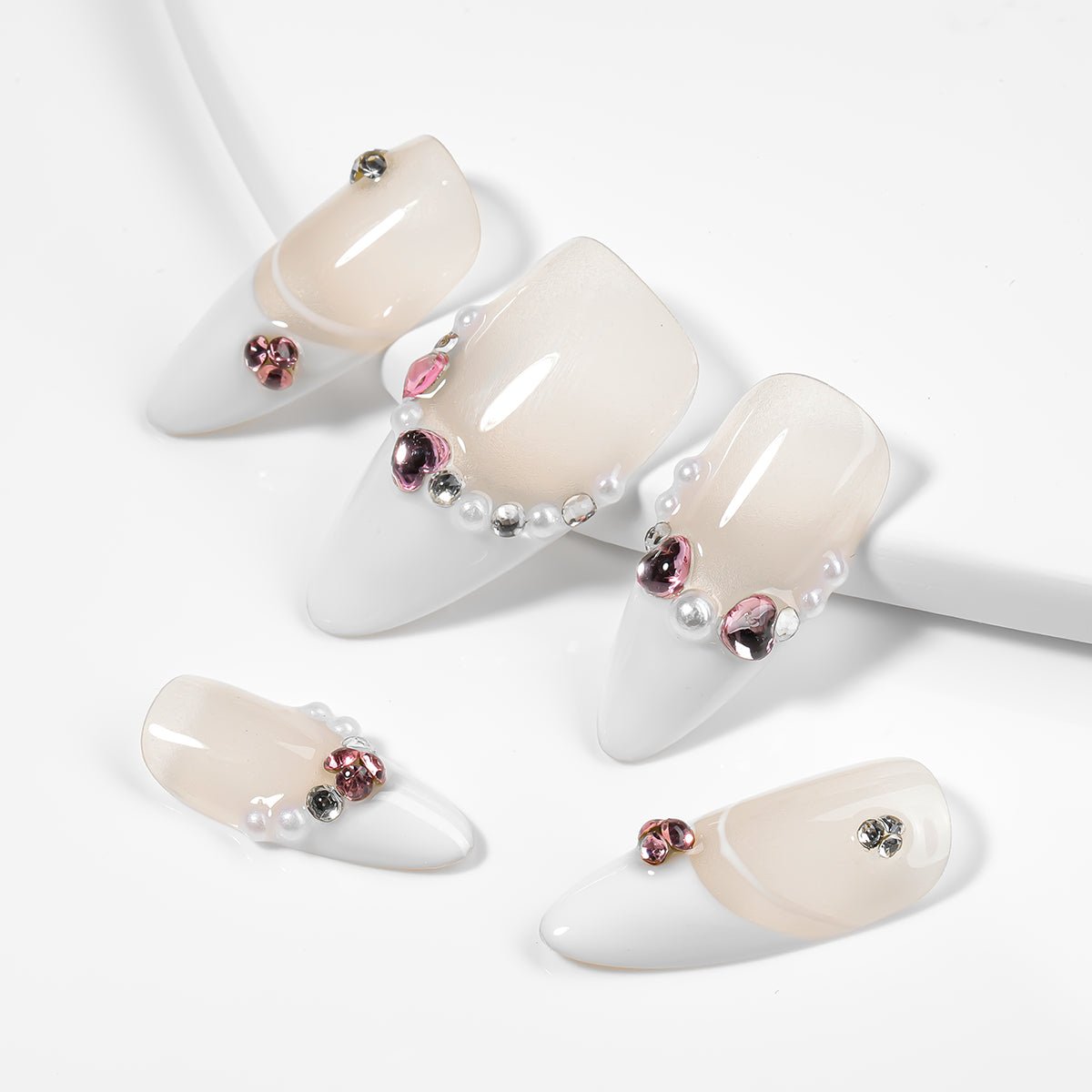 Kiokii Handmade Press - On Nails - Elegant Glitter Nails by Kiokii and... – Press - On Nails