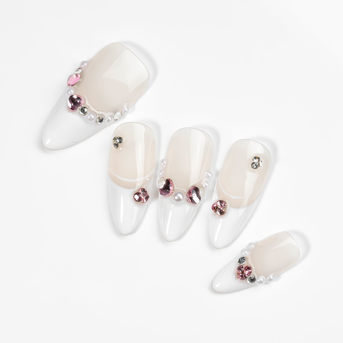 Kiokii Handmade Press - On Nails - Elegant Glitter Nails by Kiokii and... – Press - On Nails