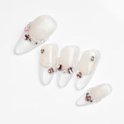 Kiokii Handmade Press - On Nails - Elegant Glitter Nails by Kiokii and... – Press - On Nails