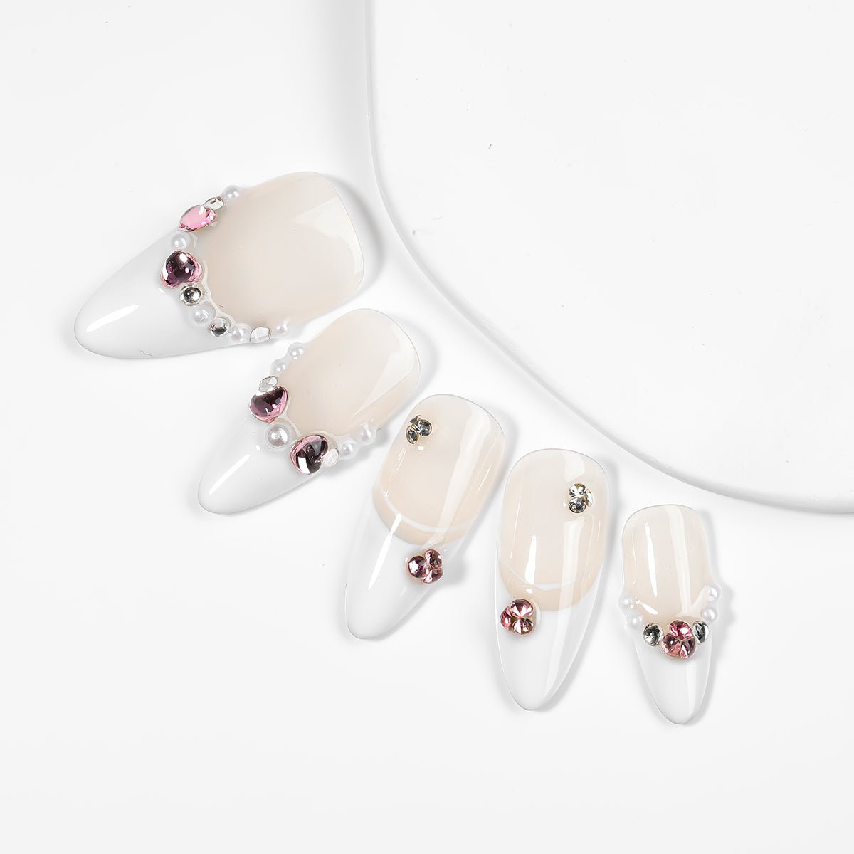 Kiokii Handmade Press - On Nails - Elegant Glitter Nails by Kiokii and... – Press - On Nails
