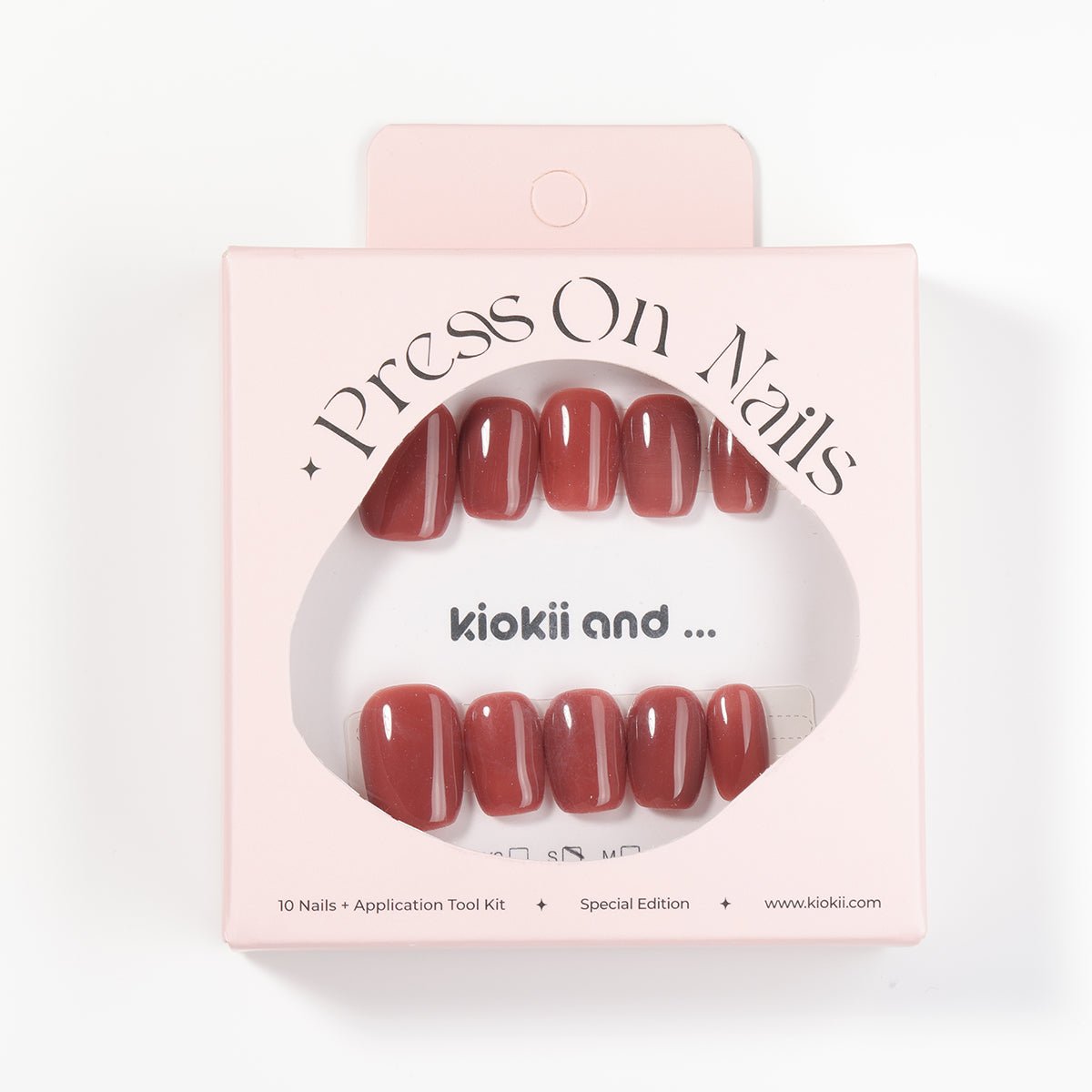 Kiokii Handmade Press - On Nails - Elegant Rouge Nail Set by Kiokii and... – Press - On Nails
