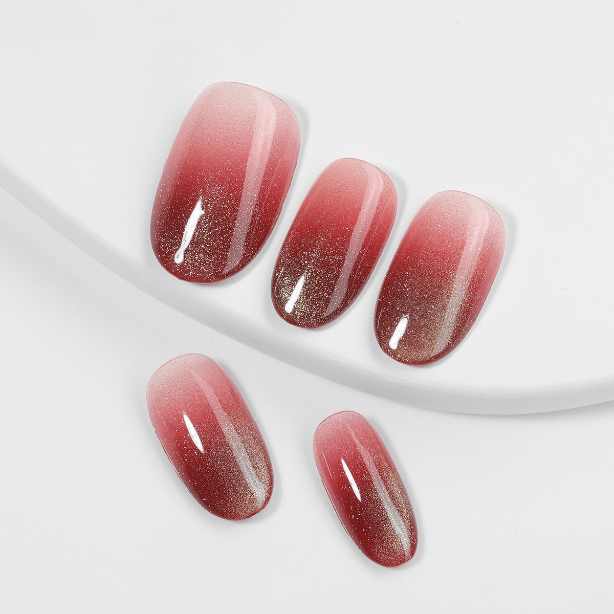 Kiokii Handmade Press - On Nails - GlamGlow Gradient Nails Set by Kiokii and... – Press - On Nails